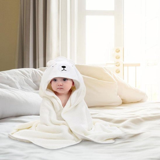Cape de bain bébé